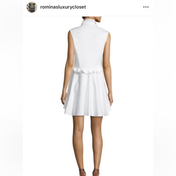 🤍Alexis “Huxley” White Ruffle Dress Button Down 🤍 - Picture 2 of 10